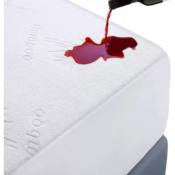 imageMattress Protector Full Size Waterproof Mattress Cover Soft Breathable Noiseless Bed Cover Deep Pocket for 615quot Pad  Machine Washable Vinyl Free 1 PackKing