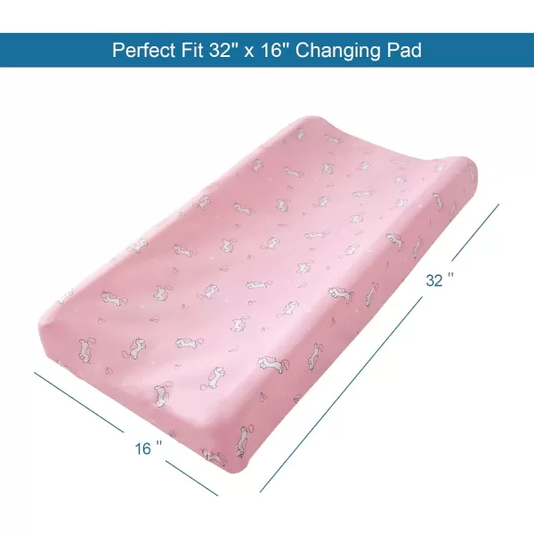 imagePack and Play Sheets Fitted Mini Crib Sheets 2 Pack Playard Sheets Compatible with Graco Pack n Play Ultra Soft Breathable Material DinosaursPink