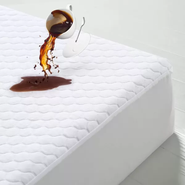 imagePremium Queen Mattress Protector 100 Waterproof 4D Air Fabric More Cooling Breathable Queen Mattress Cover Fitted 821quot Extra Deep Pocket Mattress Topper Washable Noiseless BeehiveQueenWhite Beehive