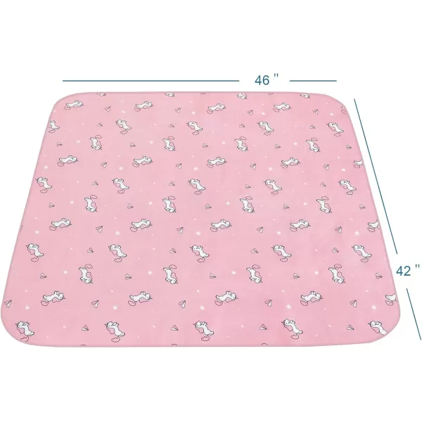 imageSPRINGSPIRIT Splat Mat for Under High Chair 2 Pack High Chair Mat for Floor Waterproof Mat Mealtime Playtime AntiSlip and Washable High Chair Mat 42quot x 46quot Dinosaurs ampamp OceanPink