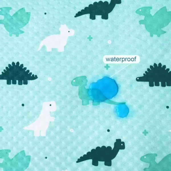 imageSPRINGSPIRIT Splat Mat for Under High Chair 2 Pack High Chair Mat for Floor Waterproof Mat Mealtime Playtime AntiSlip and Washable High Chair Mat 42quot x 46quot Dinosaurs ampamp OceanAqua