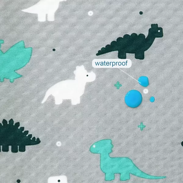 imageSPRINGSPIRIT Splat Mat for Under High Chair 2 Pack High Chair Mat for Floor Waterproof Mat Mealtime Playtime AntiSlip and Washable High Chair Mat 42quot x 46quot Dinosaurs ampamp OceanGray