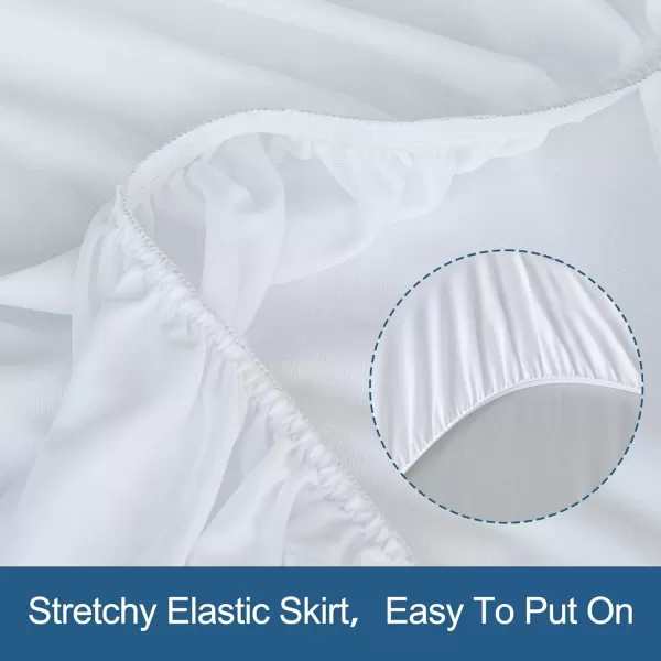 imageSPRINGSPIRIT Twin Mattress Protector Waterproof Twin Mattress Pad Cover Fitted up to 14 Depth Pocket Twin Size Bed Fitted Sheet10