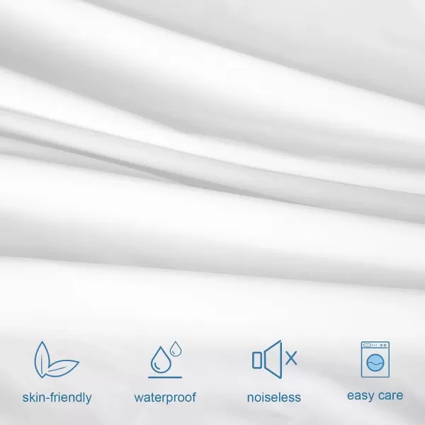 imageSPRINGSPIRIT Twin Mattress Protector Waterproof Twin Mattress Pad Cover Fitted up to 14 Depth Pocket Twin Size Bed Fitted Sheet2