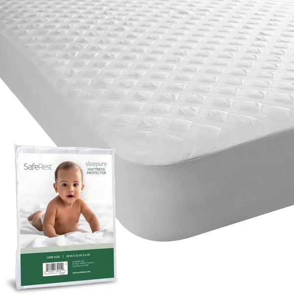 imageSafeRest 100 Waterproof Queen Size Mattress Protector  Fitted with Stretchable Pockets  Machine Washable Cotton Mattress Cover for BedBamboo Viscose