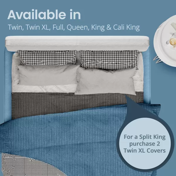 imageSafeRest 100 Waterproof Queen Size Mattress Protector  Fitted with Stretchable Pockets  Machine Washable Cotton Mattress Cover for BedOriginal Cotton Terry