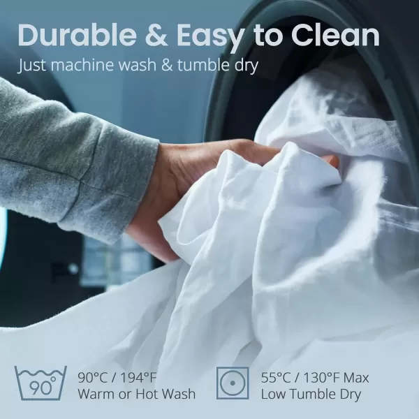 imageSafeRest 100 Waterproof Queen Size Mattress Protector  Fitted with Stretchable Pockets  Machine Washable Cotton Mattress Cover for BedOriginal Cotton Terry