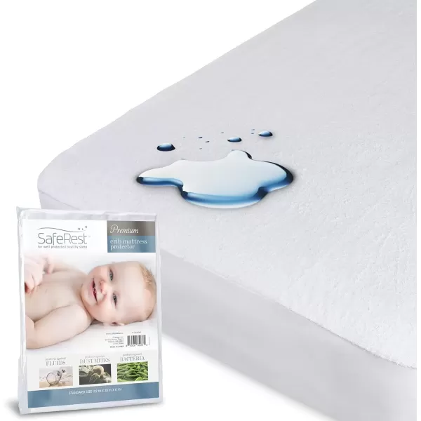 imageSafeRest 100 Waterproof Queen Size Mattress Protector  Fitted with Stretchable Pockets  Machine Washable Cotton Mattress Cover for BedOriginal Cotton Terry