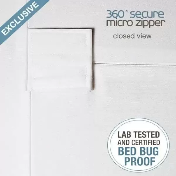 imageSafeRest Premium 9quot Thick Box Spring Encasement  Waterproof  Breathable Noiseless and Vinyl Free  Fits Up to 9quot  QueenQueen