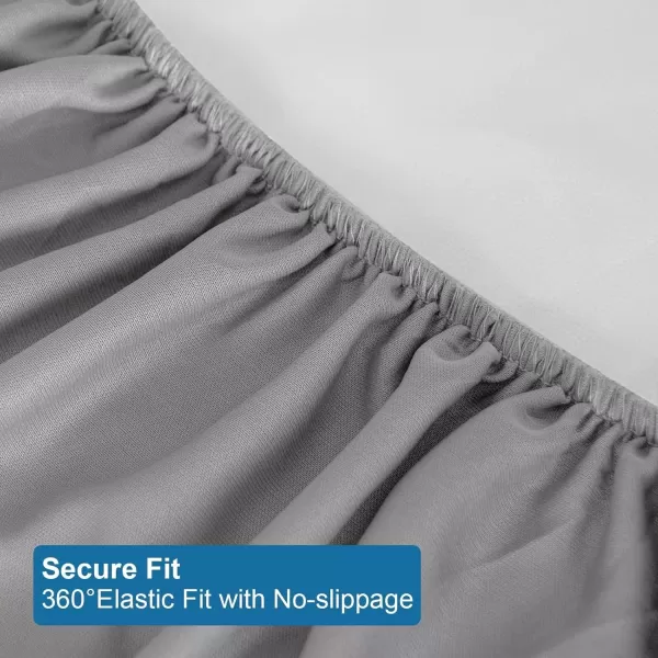 imageTwin Mattress Protector Waterproof Twin Size Mattress Pad Cover for Kids BedSoft ampamp Breathable Twin Fitted Bed Sheet for Single Bed with Deep Pocket and Elastic Rubber Band Up to 14 Inches GrayGray