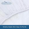 imageSPRINGSPIRIT California King Size Waterproof Mattress Protector Cooling Viscose Made from Bamboo Cal King Mattress Pad Cover Fitted up to 18 Depth Pocket