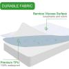 imageSPRINGSPIRIT King Size Waterproof Mattress Protector Cooling Viscose Made from Bamboo King Mattress Pad Cover Fitted up to 18 Depth Pocket