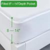 imageSPRINGSPIRIT King Size Waterproof Mattress Protector Cooling Viscose Made from Bamboo King Mattress Pad Cover Fitted up to 18 Depth Pocket