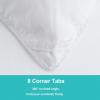 imageMERITLIFE Oversized King Comforter All Season Quilted Down Alternative Bed Comforter Cooling 2100 Series Reversible Lightweight Breathable Duvet Insert with Corner TabsDark Grey98quotx116quotWhite