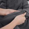 imageMERITLIFE Oversized King Comforter All Season Quilted Down Alternative Bed Comforter Cooling 2100 Series Reversible Lightweight Breathable Duvet Insert with Corner TabsDark Grey98quotx116quotDark Grey