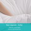 imageMERITLIFE Oversized King Comforter All Season Quilted Down Alternative Bed Comforter Cooling 2100 Series Reversible Lightweight Breathable Duvet Insert with Corner TabsDark Grey98quotx116quotWhite