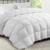 imageMERITLIFE Oversized King Comforter All Season Quilted Down Alternative Bed Comforter Cooling 2100 Series Reversible Lightweight Breathable Duvet Insert with Corner TabsDark Grey98quotx116quotWhite