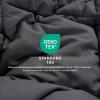 imageMERITLIFE Oversized King Comforter All Season Quilted Down Alternative Bed Comforter Cooling 2100 Series Reversible Lightweight Breathable Duvet Insert with Corner TabsDark Grey98quotx116quotDark Grey