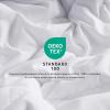 imageMERITLIFE Oversized King Comforter All Season Quilted Down Alternative Bed Comforter Cooling 2100 Series Reversible Lightweight Breathable Duvet Insert with Corner TabsDark Grey98quotx116quotWhite