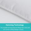 imageMERITLIFE Oversized King Comforter All Season Quilted Down Alternative Bed Comforter Cooling 2100 Series Reversible Lightweight Breathable Duvet Insert with Corner TabsDark Grey98quotx116quotWhite