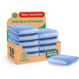 image10 Size Medium Underpads  2  Size Large Underpads  Heavy Absorbency Reusable Incontinence Pads Waterproof Protective Pad for Bed Couch Sofa Furniture