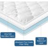 imageKing Mattres Protector Pad Waterproof Quilted Breathable ampamp Cooling King Size Mattress Cover Protector Fitted with Deep Pocket Up to 24quot White