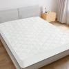 imageKing Mattres Protector Pad Waterproof Quilted Breathable ampamp Cooling King Size Mattress Cover Protector Fitted with Deep Pocket Up to 24quot White