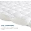 imageKing Mattres Protector Pad Waterproof Quilted Breathable ampamp Cooling King Size Mattress Cover Protector Fitted with Deep Pocket Up to 24quot White