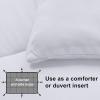 imageMERITLIFE Summer Cooling Comforters King Size Fluffy All Season White Down Alternative Comforter Lightweight Quilted Duvet Insert with 8 Corner Tabs White King 90quotx102quotWhite