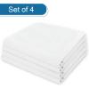 image4 Pack Pillow Protectors with Zipper Standard Size Breathable ampamp Noiseless Pillow Protector 100 Waterproof Pillow Cases 2026 White Pillow CoversQueen