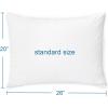 image4 Pack Pillow Protectors with Zipper Standard Size Breathable ampamp Noiseless Pillow Protector 100 Waterproof Pillow Cases 2026 White Pillow CoversStandard