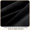 imageMERITLIFE Luxury Fluffy Black Queen Comforter Set Micromink Sherpa Comforter 3 Pcs Bed Set Queen Size DoubleSided 1 Warm Fleece Comforter 2 PillowcasesWashableBlack Grey88quotx88quotBlack