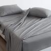 imageSPRINGSPIRIT Cot Sheets 30quot x 75quot x 9quot 4 Piece Cot Sheet Set Cot Size Fitted Sheets with Narrow TwinCamp BunkRvs BunkGuest BedsTrifold Mattress GreyGrey
