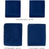 imageSPRINGSPIRIT Cot Sheets 30quot x 75quot x 9quot 4 Piece Cot Sheet Set Cot Size Fitted Sheets with Narrow TwinCamp BunkRvs BunkGuest BedsTrifold Mattress GreyNavy