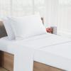 imageSPRINGSPIRIT Cot Sheets 30quot x 75quot x 9quot 4 Piece Cot Sheet Set Cot Size Fitted Sheets with Narrow TwinCamp BunkRvs BunkGuest BedsTrifold Mattress GreyWhite
