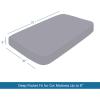 imageSPRINGSPIRIT Cot Sheets 30quot x 75quot x 9quot 4 Piece Cot Sheet Set Cot Size Fitted Sheets with Narrow TwinCamp BunkRvs BunkGuest BedsTrifold Mattress GreyGrey