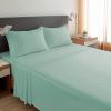 imageSPRINGSPIRIT Cot Sheets 30quot x 75quot x 9quot 4 Piece Cot Sheet Set Cot Size Fitted Sheets with Narrow TwinCamp BunkRvs BunkGuest BedsTrifold Mattress GreyGreen