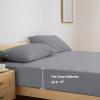imageSPRINGSPIRIT Cot Sheets 30quot x 75quot x 9quot 4 Piece Cot Sheet Set Cot Size Fitted Sheets with Narrow TwinCamp BunkRvs BunkGuest BedsTrifold Mattress GreyGrey