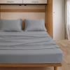 imageSPRINGSPIRIT Cot Sheets 30quot x 75quot x 9quot 4 Piece Cot Sheet Set Cot Size Fitted Sheets with Narrow TwinCamp BunkRvs BunkGuest BedsTrifold Mattress GreyGrey