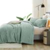 imageCozyLux Fluffy Queen Comforter Set  Super Soft Faux Fur Cream White Comforter Queen Size Warm Fleece Bedding Set 3 Pieces Plush Fuzzy Bed Set 1 Shaggy Comforter 2 PillowcasesSage Green