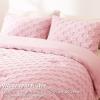 imageCozyLux Queen Size Comforter Set Sage Green Fluffy Plush Fleece Comforter with Checkered Pattern Farmhouse Boho Soft Warm Bed Set 3 Pieces 1 Comforter and 2 PillowcasesBlush Pink