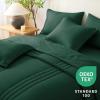 imageCozyLux Queen Comforter Set  7 Pieces Bed in a Bag Beige Comforters Queen Size Bed Set Soft Bedding Set with All Seasons Comforter Sheets Pillowcases ampamp ShamsEmerald Green