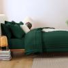 imageCozyLux Queen Comforter Set  7 Pieces Bed in a Bag Beige Comforters Queen Size Bed Set Soft Bedding Set with All Seasons Comforter Sheets Pillowcases ampamp ShamsEmerald Green