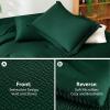 imageCozyLux Queen Comforter Set Beige  7 Pieces Seersucker Bed in a Bag Soft Lightweight Boho Bedding Set with All Season Comforters Queen Size Sheets Pillowcases ampamp ShamsEmerald Green
