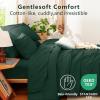 imageCozyLux Queen Comforter Set Beige 7 Pieces Soft Prewashed Pinch Pleat Bed in a Bag Queen Comforter Set with Sheets Boho Bed Set with Down Alternative Comforter Sheets Pillowcases ampamp ShamsEmerald Green