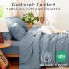 imageCozyLux Queen Comforter Set Beige 7 Pieces Soft Prewashed Pinch Pleat Bed in a Bag Queen Comforter Set with Sheets Boho Bed Set with Down Alternative Comforter Sheets Pillowcases ampamp ShamsGrayish Blue