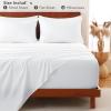 imageCozyLux Extra Deep Pocket King Sheets  6 Piece Sheet Set  Fits Up to 21 inches Thick Mattresses  Luxury Bedding Set  Breathable Bed Sheets ampamp Pillowcases  Easy ampamp Secure Fit  Dark Grey King SizeWhite
