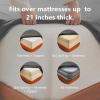 imageCozyLux Extra Deep Pocket King Sheets  6 Piece Sheet Set  Fits Up to 21 inches Thick Mattresses  Luxury Bedding Set  Breathable Bed Sheets ampamp Pillowcases  Easy ampamp Secure Fit  Dark Grey King SizeDark Grey