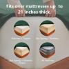 imageCozyLux Extra Deep Pocket King Sheets  6 Piece Sheet Set  Fits Up to 21 inches Thick Mattresses  Luxury Bedding Set  Breathable Bed Sheets ampamp Pillowcases  Easy ampamp Secure Fit  Dark Grey King SizeEmerald Green