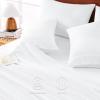 imageCozyLux Extra Deep Pocket King Sheets  6 Piece Sheet Set  Fits Up to 21 inches Thick Mattresses  Luxury Bedding Set  Breathable Bed Sheets ampamp Pillowcases  Easy ampamp Secure Fit  Dark Grey King SizeWhite
